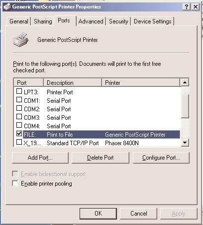 (***Be sure to select FILE Port when installing/creating new printer) A new printer will be created in your system settings.