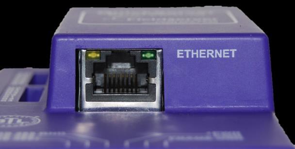 4.3 10/100 Ethernet Connection Port Ethernet Port Figure 10: Ethernet Connection The Ethernet Port is used both for BACnet Ethernet and BACnet/IP communications.