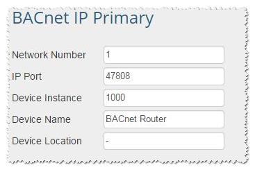 7 CONFIGURING THE BACNET ROUTER 7.1 Settings 7.1.1 Button Functions Save write the currently displayed settings to the device. A restart will be required to apply the updated settings.