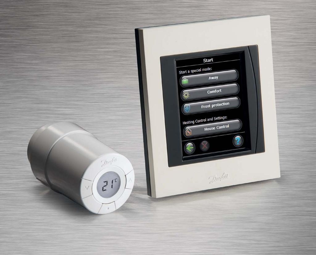 MAKING MODERN LIVING POSSIBLE living connect and Danfoss Link CC wireless thermostat system. Total temperature control from one central point.