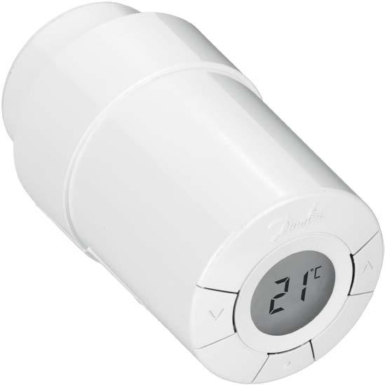 Danfoss Link CC. living connect Product features: open-window function PID control battery lifetime two years warnings: low battery and no signal variable setback in steps of 0.5 C max./min.