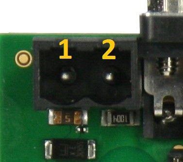 Voltage Input (X4) Fig. 7: Voltage input connector X4 Pin Name 1 +VIN 2 GND CAN Connector (X5) Fig.