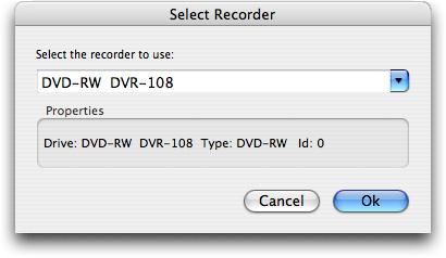 4.4.6 The Select Recorder command This command brings up the Select Recorder window (see Figure 4-14).