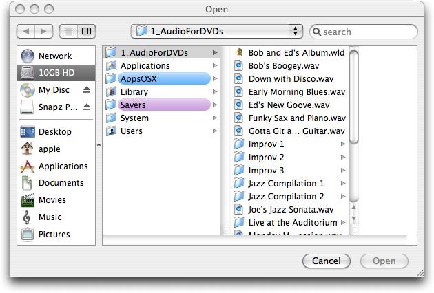 6.4.2 Change Soundfile This lets you replace the soundfile with a different soundfile. When you click on Change Soundfile, a dialog appears (see Figure 6-9).