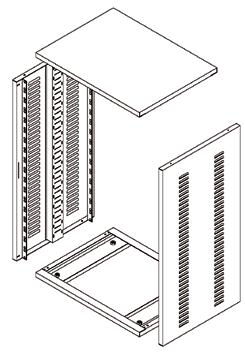 Specification Sheet: LP SERIES LP Series: Standard 19 Enclosures Euromet s cost-effective range of 19 enclosures, supplied in self-assembly (flat pack) format for ease of transportation and storage.