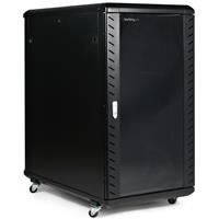 22U 36in Knock-Down Server Rack Cabinet with Casters StarTech ID: RK2236BKF This server rack provides