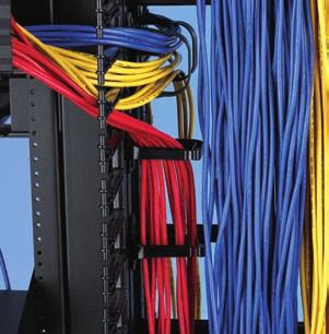 Rack Cable Manager Features & Benefits 360º cable routing.