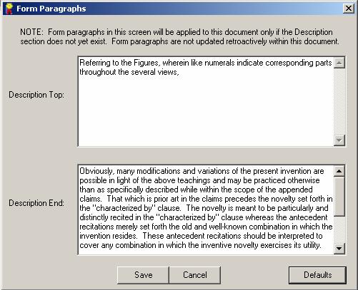 Figure 6: Form Paragraphs Data Block Sanitize Document Meta-data is hidden information attached to all documents containing potentially sensitive