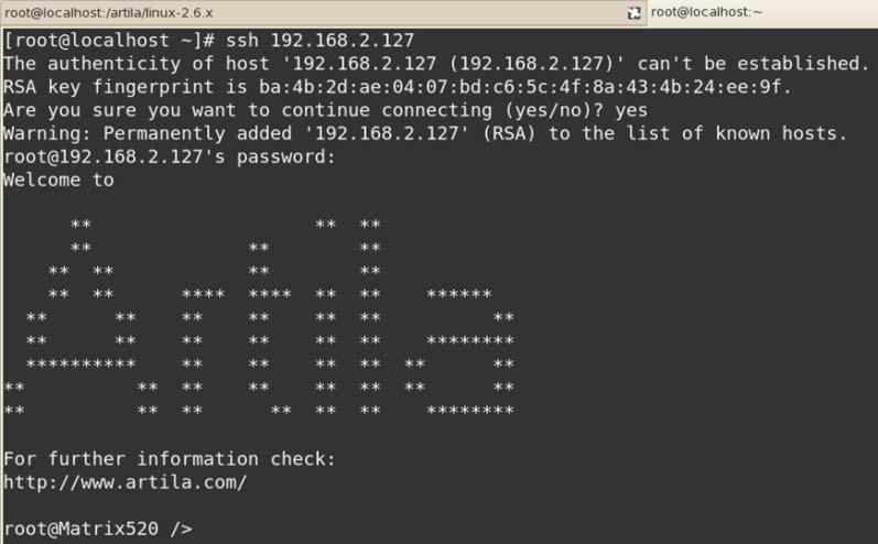 4.10 SSH Console PAC-5010 support SSH. If you use Linux computer, you can use SSH command to login PAC-5010.