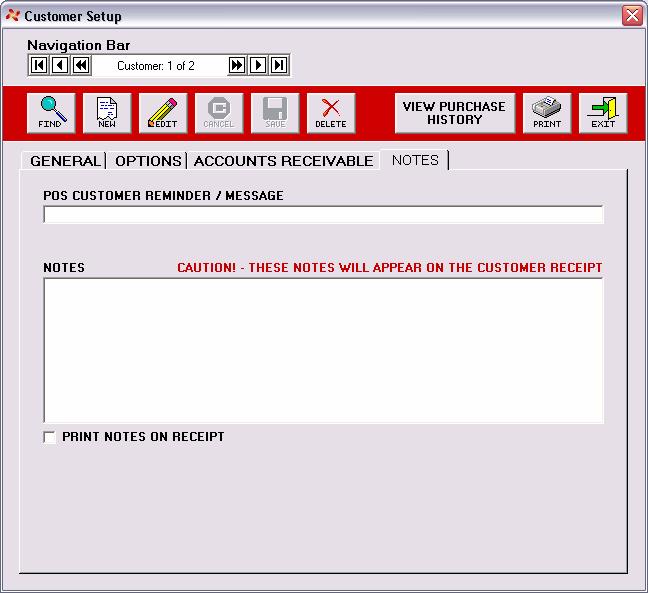 To make a customer an Accounts Receivable Customer you must check the Accounts Receivable Customer check box.