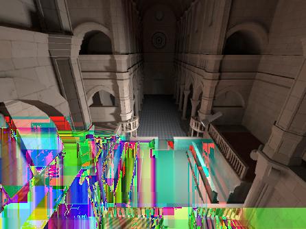 It uses Instant Radiosity to approximate the indirect illumination, a simpler version of photon maps to calculate caustics and ray tracing for other effects like reflections or refractions.