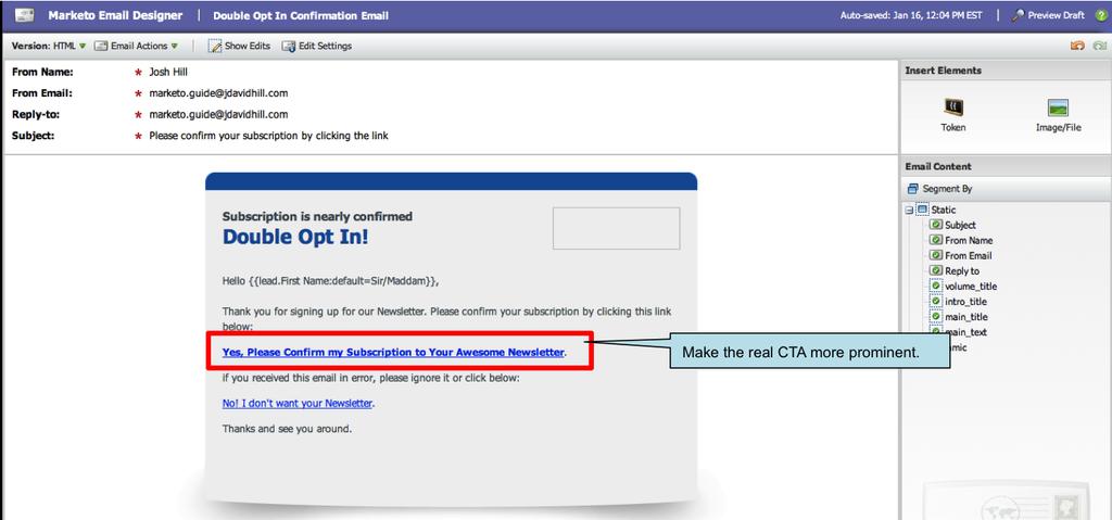Marketing Rockstar s Guide to Marketo Page 41 Step 6: Create a New Campaign to Send the