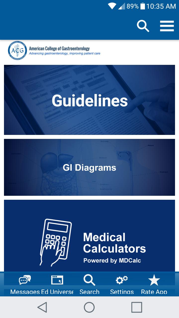 ACG MOBILE BASICS 1 1, After loggin into the Member Resources and Guidelines section of the app, you will see