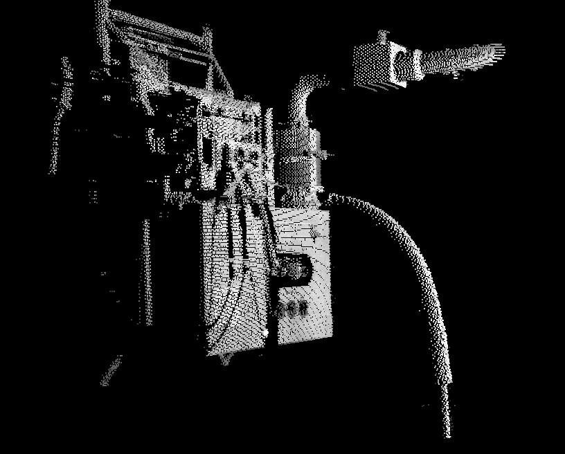 mins) Greyscale point cloud was collected while the ROV was mid