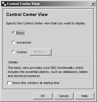 12) asking you which Control Center view you would like to use. The Control Center is a single point of access to a vast array of functionality.
