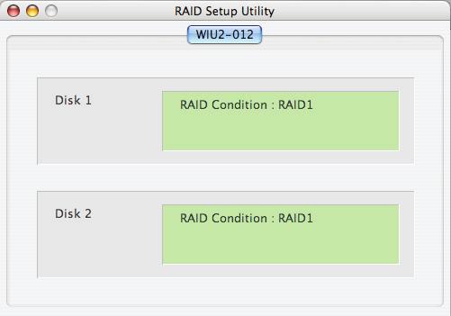 Using the RAID Utility Double-click the RaidSetting icon on your desktop. The program will open.