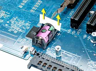 Note: After installing a replacement logic board, be sure to transfer the processor stiffener, processor, heatsink, DIMMs, and any other cards to the