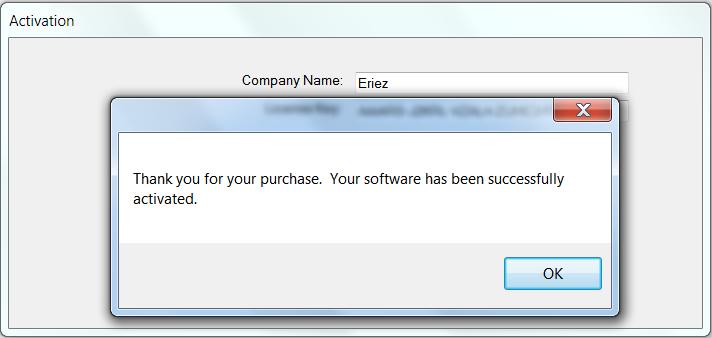 SOFTWARE ACTIVATION Full Registration - Online ( of ) V. Open the license key file from the Eriez provided USB drive. The file is located in the SmartX7Link folder.