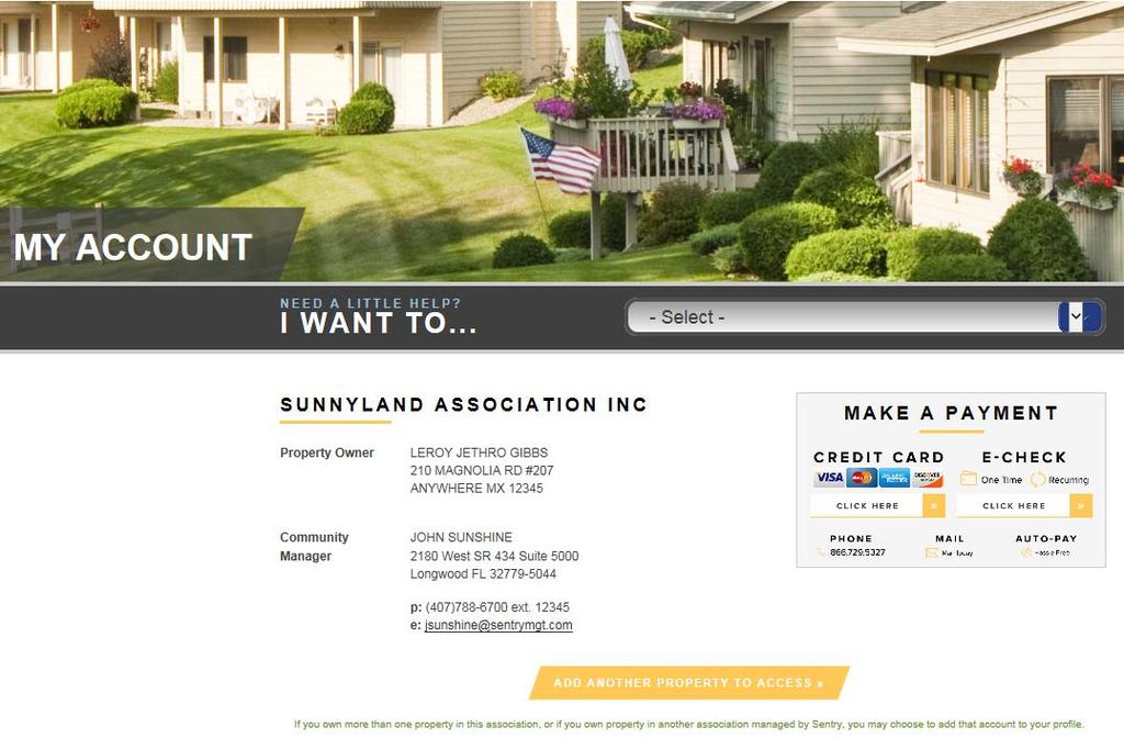 4. Now that you are registered as a Homeowner the "Homeowner Login" screen will appear again.
