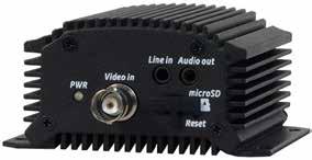 TruVision Encoders TVE-110 TVE-410 Video / audio input Video compression H.264 / MPEG4 / MJPEG H.264 / MPEG4 / MJPEG Analog video input 1-channel, BNC connector (1.