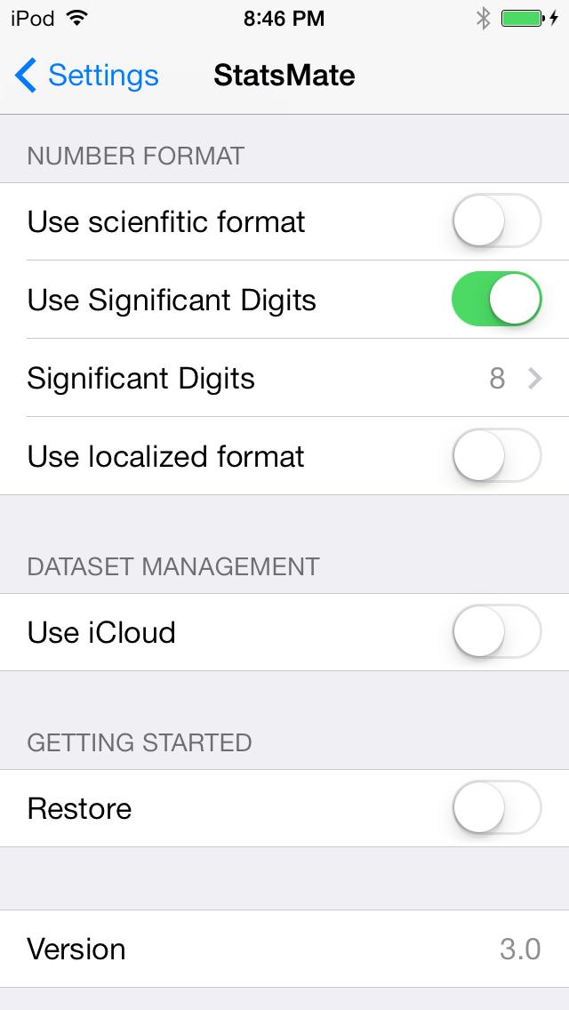 Setting You can set displayed number format in