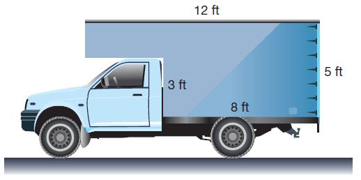d. A truck has a storage compartment as shown.