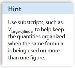 Find the total volume of the larger cylinder, and subtract the volume of the smaller cylinder.