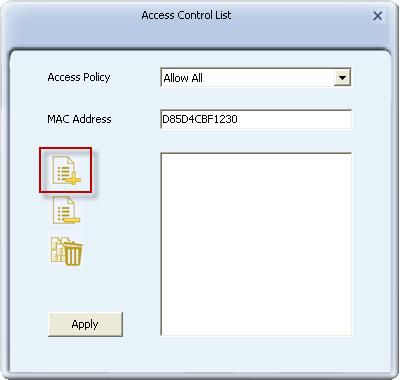 Figure 4-9 Access Control Function Access Policy - This field allows you to start the function or not. System default is disabled. Disable - Disable the Access Policy feature.
