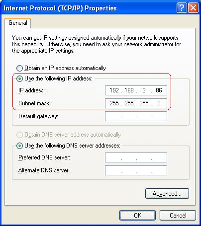 Note: Figure 5-5 Please set the IP address in different network segment with the other network card to avoid conflict. Step 9.
