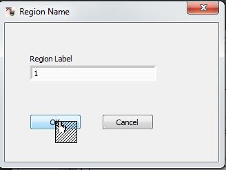 It is recommended that the user Save the Region Definitions by clicking the Export Regions Button 3.