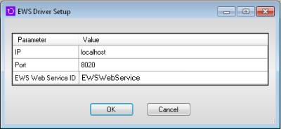 Under Port change the default value (8020) to the port number of your EWS web server. 3.