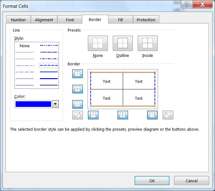 - Normal Font will reset the selected cells to the default values, which are set in the Excel Options. - Strikethrough places a single line through the value in the cell.