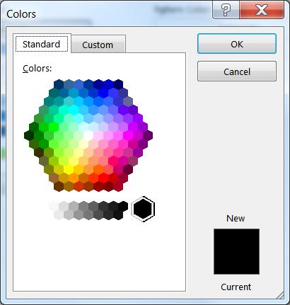 Click on a color to choose it as your new background color.