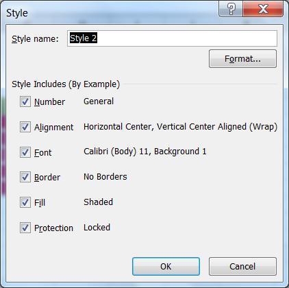 New Cell Style Click on New Cell Style at the bottom of the Cell Styles menu 1.