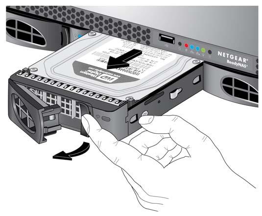To replace a 3.5-inch hard disk drive (HDD): 1. Press the disk tray release latch.