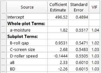 Split Plot Regression coefficients (fixed) Coefficients in terms of coded factors: FTC 217 35 Agenda Transition Review split plot concept Sizing