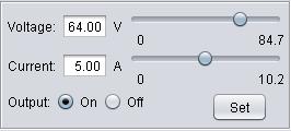 C. mode display Voltage and Current Setting values display C.C. mode display Display actual output value of Voltage, Current and Power The display show