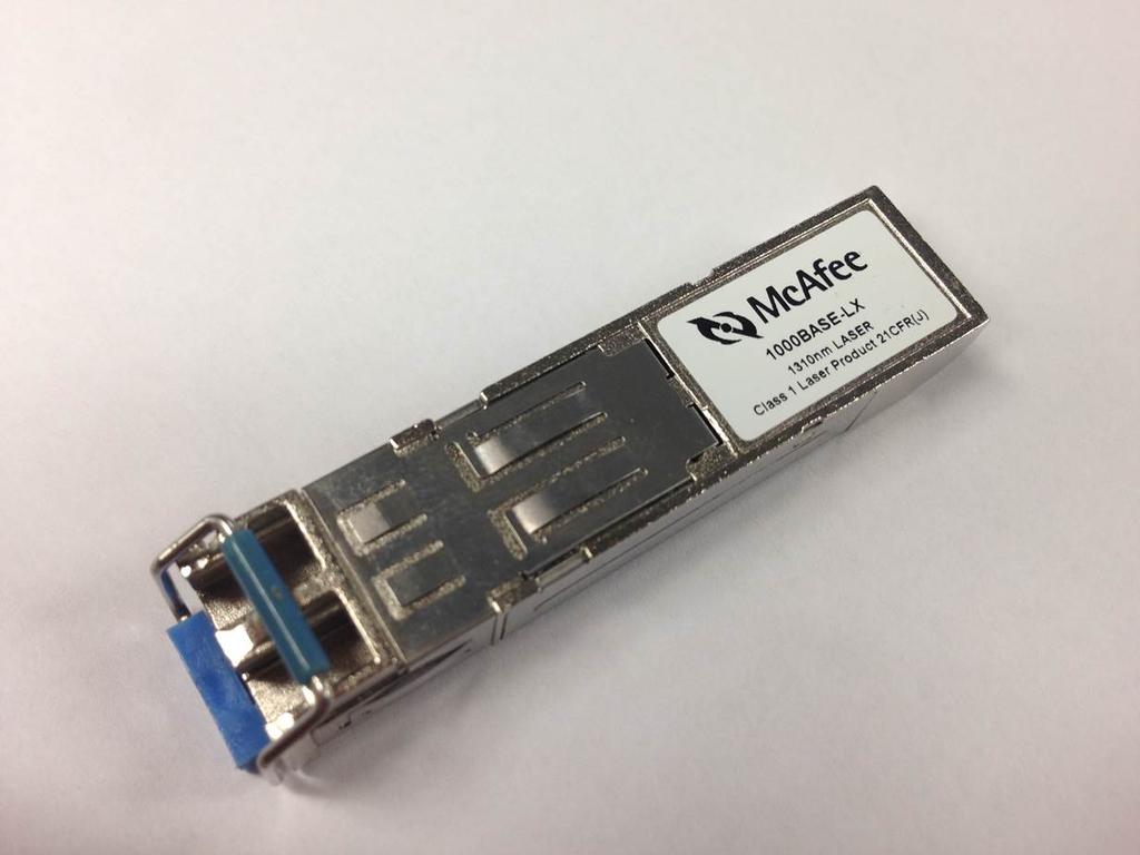3 SFP 1310nm optical transceiver module ITV-2MLG-NA-100 Small Form Factor 1Gbps (SFP) transceiver from McAfee is compliant with the current Multi-Source Agreement (MSA) specification.