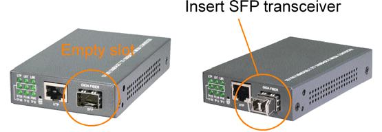 2.6 Making Fiber Connection The mini-gbic SFP (FX) port must be installed with an SFP fiber transceiver for making fiber connection.