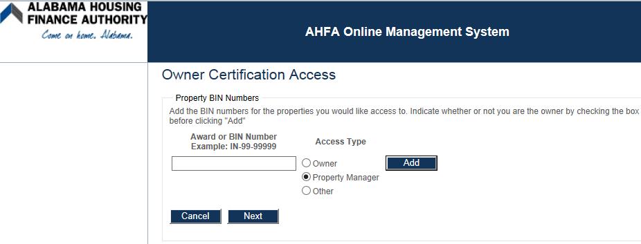 You will also need to check what program areas for which you are requesting access. When the form is filled in, click the Next button.