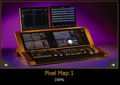 Working with the Virtual Media Server Before you begin working with the Virtual Media Server, you will want to open the Pixel Map Preview display, Displays>Virtual Controls>Pixel Map Preview.