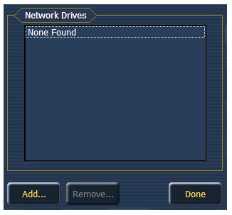 Step 9: Step 10: In the Network Drives display, click the {Add} button. In the Add Network Drive display, choose a drive letter for {Local Drive}.