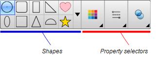 CHAPTER 4 CREATING BASIC OBJECTS Creating shapes and lines In additin t creating freehand shapes and lines by drawing digital ink, yu can create shapes and lines using the tls in SMART Ntebk sftware.