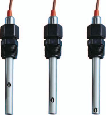 Conductivity Cells for CDCN-91, CDTX-90 and CDCN-5800 Series cable (standard) 152 (6) Reversible fitting assembly for submersion mounting 107 (4.2) ¾ NPT ½" 316 SS OPT CDCE-90-01 CDCE-90-1 50 (2) 0.