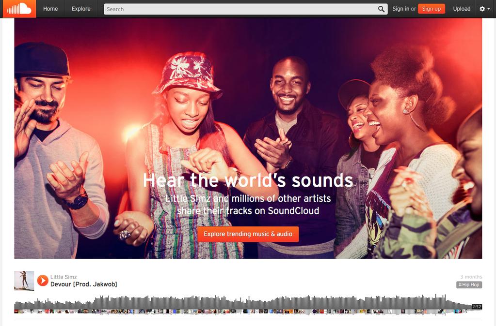 Creating a SoundCloud account TASCAM DR CONTROL supports connection to SoundCloud, which is used widely as a music file sharing service.