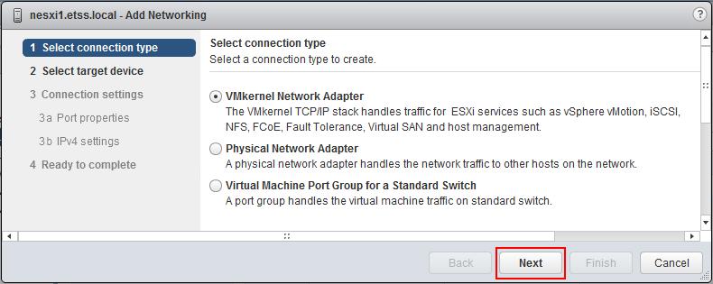 Create VMkernel ports The basic configuration for RecoverPoint for VMs uses IP protocol for communication between the ESXibased splitter and the