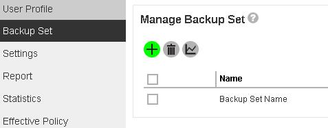6.2 Start a Manual Backup on the User Web Console 1.