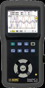 Single-Phase Power Quality Analyzer Special product features PowerPad Jr.