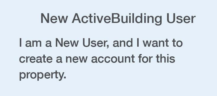 property with same email, select Existing ActiveBuilding User.