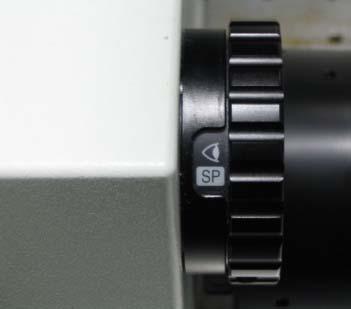 4) Your first image F Set the microscope into camera mode: Camera dial: